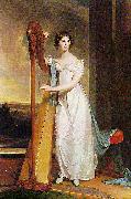 Thomas Sully Eliza Ridgely with a Harp oil painting on canvas